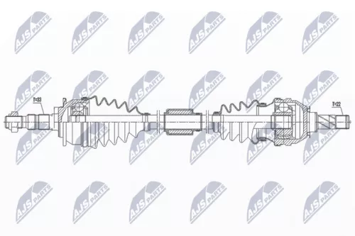 NTY NTY (NPW-PL-105) Front Right NTY Drive Shaft 