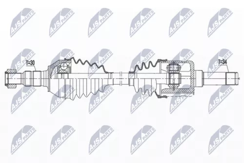 NTY NTY NPW-PL-107 NTY NPW-PL-107 Drive Shaft 