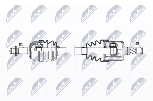 NTY NTY NPW-PL-133 NTY NPW-PL-133 Drive Shaft 