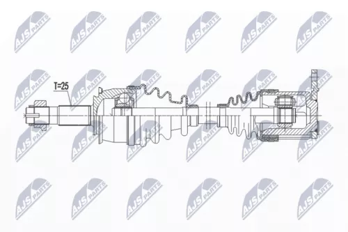 NTY NTY NPW-PL-137 NTY NPW-PL-137 Drive Shaft 