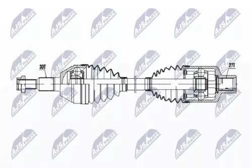 NTY NTY NPW-PL-144 NTY NPW-PL-144 Drive Shaft 