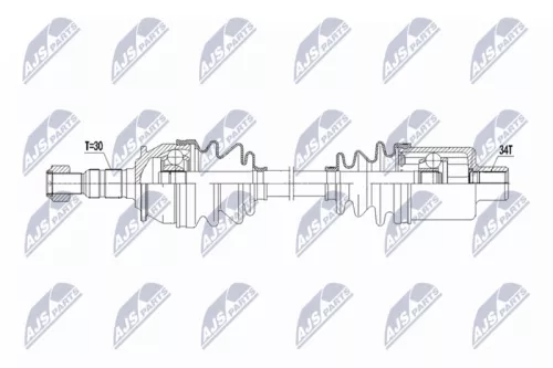 NTY NTY NPW-PL-150 NTY NPW-PL-150 Drive Shaft 