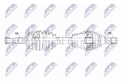 NTY NTY NPW-PL-154 NTY NPW-PL-154 Drive Shaft 