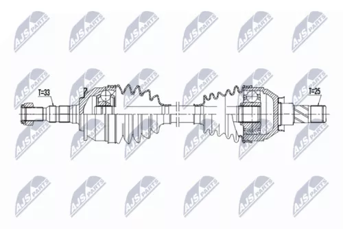 NTY NTY NPW-PL-156 NTY NPW-PL-156 Drive Shaft 