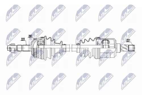 NTY NPW-PL-162 Drive Shaft