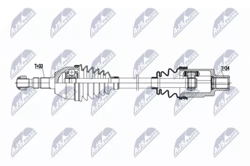 Front Right NTY Drive Shaft