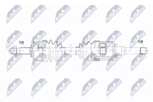 NTY NTY NPW-PL-185 NTY NPW-PL-185 Drive Shaft 