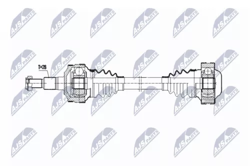 NTY NTY NPW-PS-003 NTY NPW-PS-003 Drive Shaft 