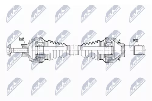 NTY NTY NPW-PS-004 NTY NPW-PS-004 Drive Shaft 