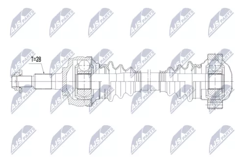 NTY NTY NPW-PS-018 NTY NPW-PS-018 Drive Shaft 