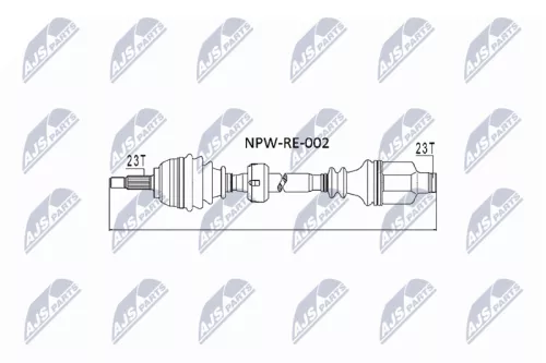 NTY NPW-RE-002 Drive Shaft