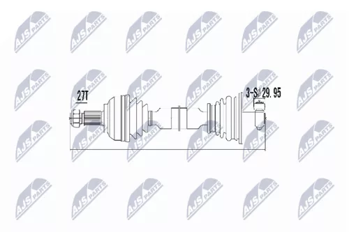 NTY NPW-RE-003 Drive Shaft