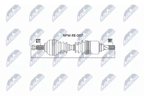 NTY NPW-RE-007 Drive Shaft