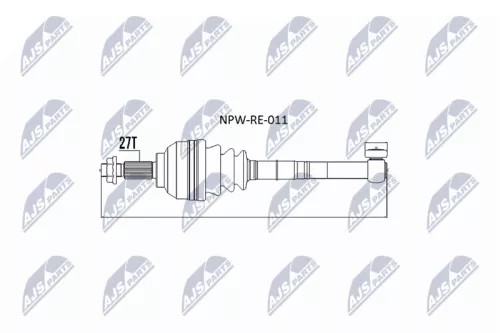 NTY NPW-RE-011 Drive Shaft