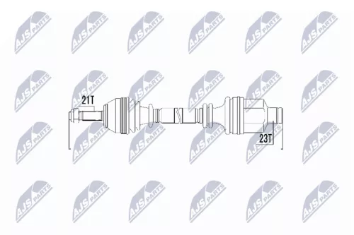 NTY NPW-RE-014 Drive Shaft