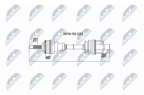 NTY NTY NPW-RE-024 NTY NPW-RE-024 Drive Shaft 
