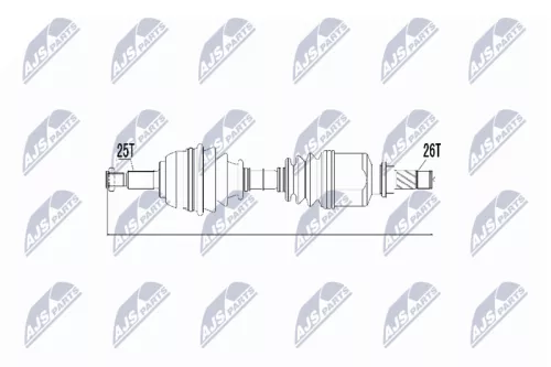 NTY NPW-RE-031 Drive Shaft