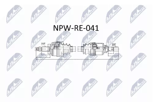 NTY NPW-RE-041 Drive Shaft