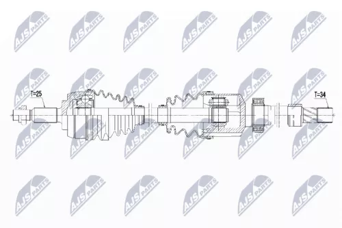 Front Right NTY Drive Shaft