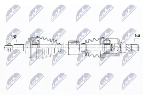 Front Left NTY Drive Shaft