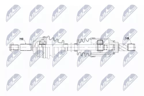 NTY NPW-RE-063 Drive Shaft