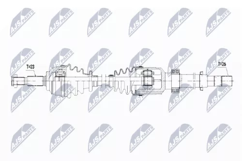 NTY NPW-RE-067 Drive Shaft