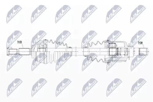 NTY NTY NPW-RE-097 NTY NPW-RE-097 Drive Shaft 