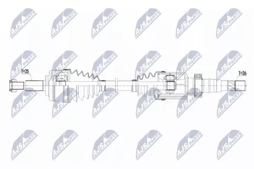 NTY NPW-RE-103 Drive Shaft
