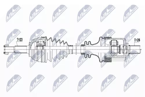 NTY NPW-RE-105 Drive Shaft