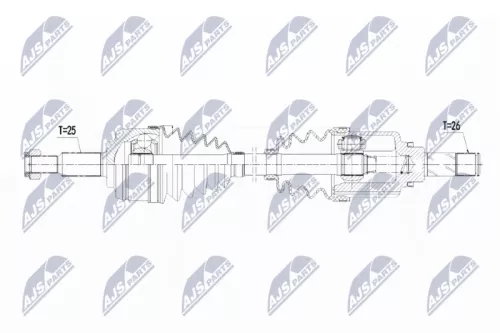 NTY NTY NPW-RE-109 NTY NPW-RE-109 Drive Shaft 