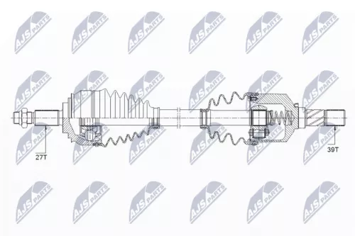 NTY NPW-RE-154 Drive Shaft