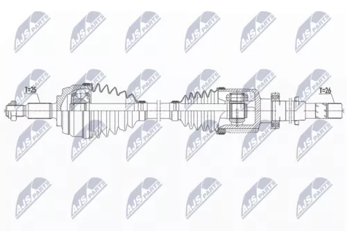 Front Right NTY Drive Shaft