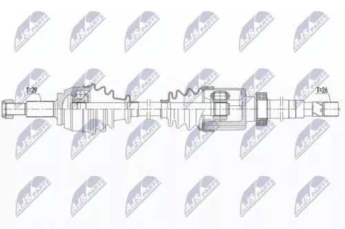 NTY NPW-RE-160 Drive Shaft