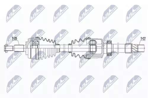 NTY NTY NPW-RE-167 NTY NPW-RE-167 Drive Shaft 