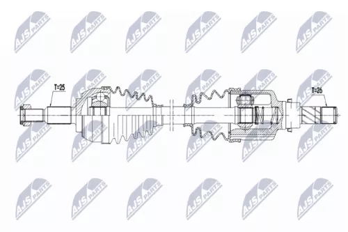 NTY NPW-RE-168 Drive Shaft