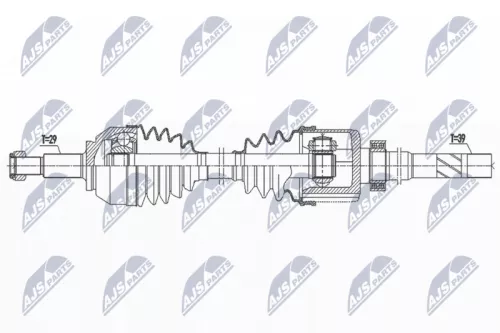 NTY NPW-RE-192 Drive Shaft
