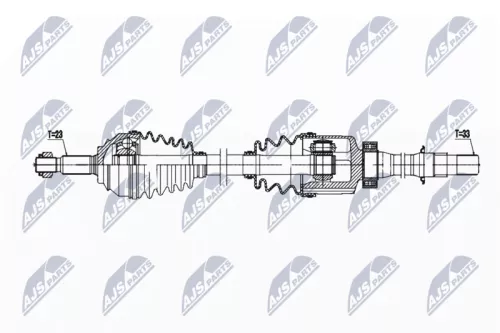 NTY NPW-RE-196 Drive Shaft