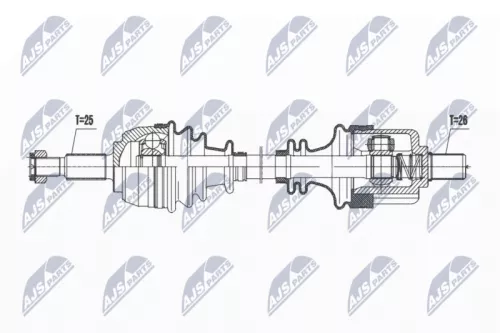 NTY NTY NPW-RE-200 NTY NPW-RE-200 Drive Shaft 