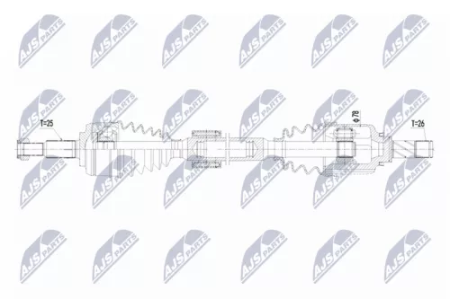 NTY NTY NPW-RE-217 NTY NPW-RE-217 Drive Shaft 