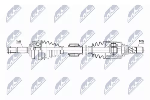 NTY NTY NPW-RE-223 NTY NPW-RE-223 Drive Shaft 