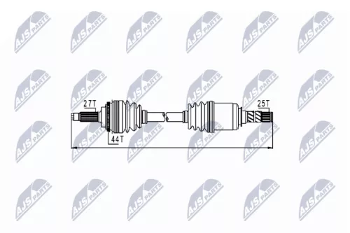 NTY NPW-SB-009 Drive Shaft