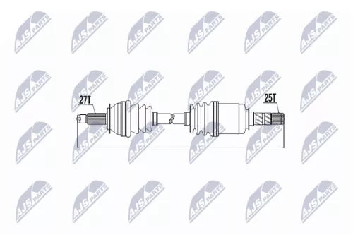 NTY NPW-SB-010 Drive Shaft