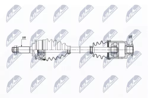 NTY NTY NPW-SB-031 NTY NPW-SB-031 Drive Shaft 