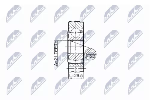 NTY NTY NPW-SU-011 Joint, propshaft 