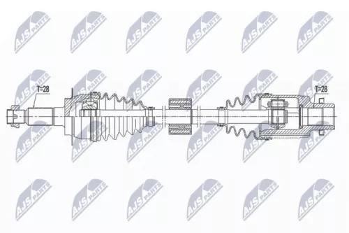 NTY NTY NPW-SU-035 NTY NPW-SU-035 Drive Shaft 