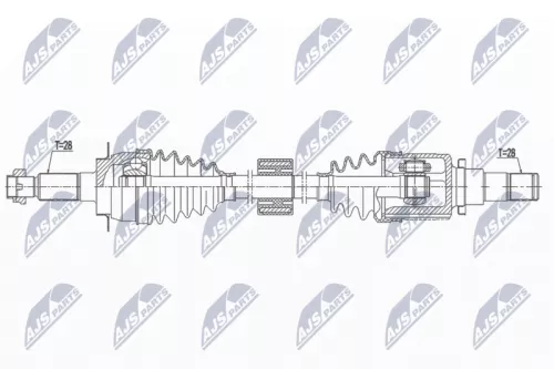 NTY NPW-SU-037 Drive Shaft