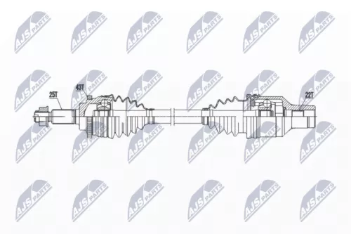 NTY NPW-SU-052 Drive Shaft