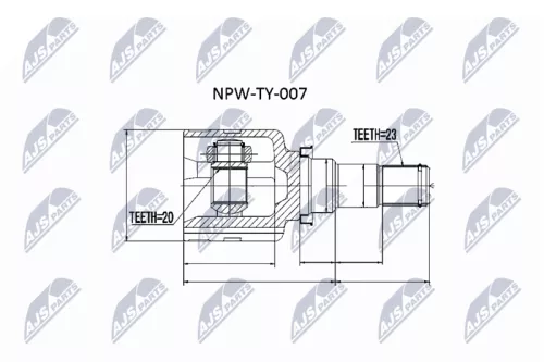 Front Left Front Right NTY Cv Joint & Boot Kit