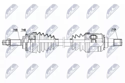 NTY NTY NPW-TY-074 NTY NPW-TY-074 Drive Shaft 