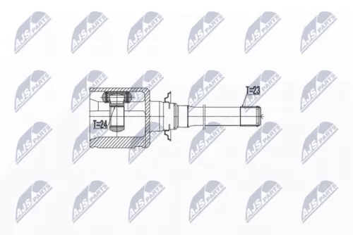 NTY NTY NPW-TY-082 Front Right NTY Cv Joint & Boot Kit 